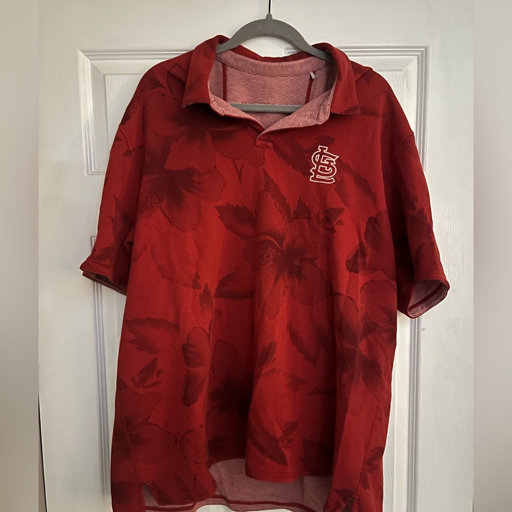 St. Louis Cardinals Tommy Bahama Golf Shirt XXL